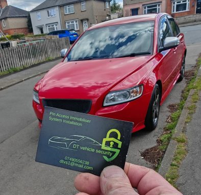 Volvo S 40 R Design Protected with a GPS Tracking System with app controlled immobiliser.